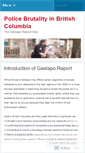 Mobile Screenshot of gestaporeport.wordpress.com