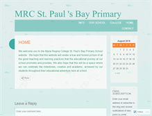 Tablet Screenshot of mrcstpaulsbayprimary.wordpress.com