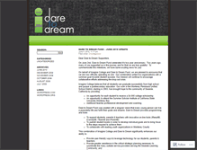 Tablet Screenshot of daretodreamfund.wordpress.com