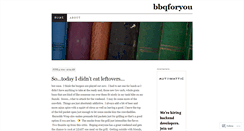 Desktop Screenshot of bbqforyou.wordpress.com