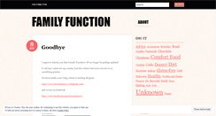 Desktop Screenshot of familyfunctionproductions.wordpress.com