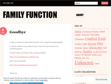 Tablet Screenshot of familyfunctionproductions.wordpress.com