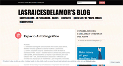 Desktop Screenshot of lasraicesdelamor.wordpress.com