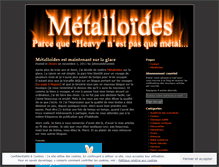 Tablet Screenshot of metalloides.wordpress.com