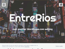 Tablet Screenshot of entrerios.wordpress.com