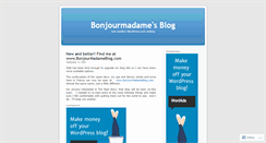Desktop Screenshot of bonjourmadame.wordpress.com