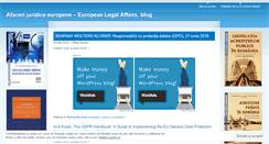 Desktop Screenshot of eubusinesslaw.wordpress.com