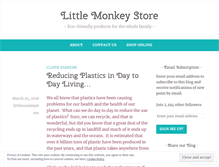 Tablet Screenshot of littlemonkeystore.wordpress.com