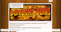 Desktop Screenshot of dumpsterducks.wordpress.com