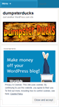 Mobile Screenshot of dumpsterducks.wordpress.com