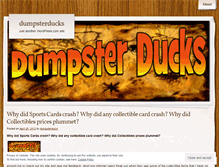 Tablet Screenshot of dumpsterducks.wordpress.com