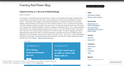 Desktop Screenshot of framingredpower.wordpress.com