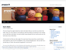 Tablet Screenshot of poppyck.wordpress.com