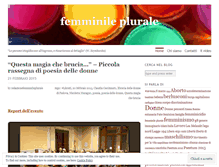 Tablet Screenshot of femminileplurale.wordpress.com