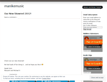 Tablet Screenshot of manikemusic.wordpress.com