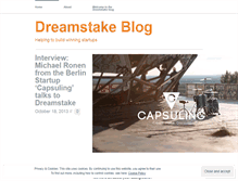 Tablet Screenshot of dreamstake.wordpress.com