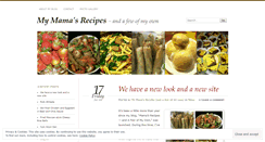 Desktop Screenshot of mamasrecipesandafew.wordpress.com