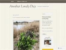 Tablet Screenshot of anotherlovelyday.wordpress.com