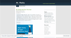 Desktop Screenshot of mrwashy.wordpress.com