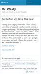 Mobile Screenshot of mrwashy.wordpress.com