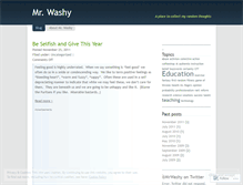 Tablet Screenshot of mrwashy.wordpress.com