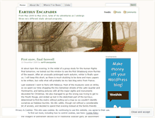 Tablet Screenshot of earthlyescapades.wordpress.com