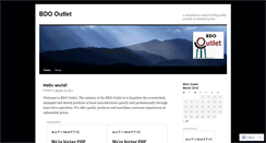 Desktop Screenshot of bdooutlet.wordpress.com