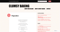 Desktop Screenshot of clumsybaking.wordpress.com
