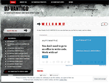 Tablet Screenshot of djvantigo.wordpress.com