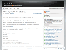 Tablet Screenshot of mendoradio.wordpress.com