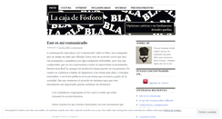 Desktop Screenshot of lacajadefosforo.wordpress.com