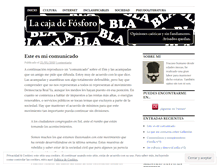 Tablet Screenshot of lacajadefosforo.wordpress.com