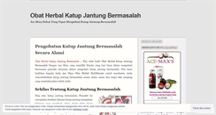 Desktop Screenshot of obatherbalketupjantungbermasalah.wordpress.com