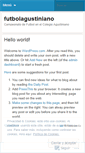 Mobile Screenshot of futbolagustiniano.wordpress.com