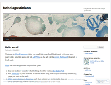 Tablet Screenshot of futbolagustiniano.wordpress.com