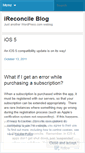 Mobile Screenshot of ireconcile.wordpress.com