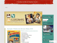 Tablet Screenshot of coroinhasperpetuosocorro.wordpress.com
