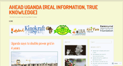 Desktop Screenshot of aheaduganda.wordpress.com