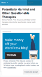 Mobile Screenshot of phtherapies.wordpress.com