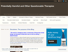 Tablet Screenshot of phtherapies.wordpress.com