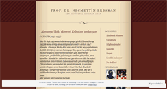 Desktop Screenshot of erbakan.wordpress.com