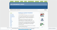 Desktop Screenshot of gesundheitssport.wordpress.com