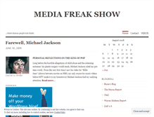 Tablet Screenshot of mediafreak.wordpress.com
