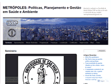 Tablet Screenshot of metropolesesaude.wordpress.com