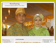 Tablet Screenshot of bumikayong.wordpress.com