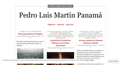 Desktop Screenshot of pedroluismartinpanama.wordpress.com