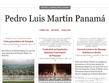 Tablet Screenshot of pedroluismartinpanama.wordpress.com