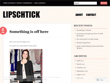 Tablet Screenshot of lipschtick.wordpress.com