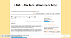 Desktop Screenshot of lgiu.wordpress.com