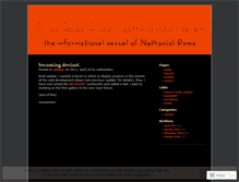 Tablet Screenshot of nathanialro.wordpress.com